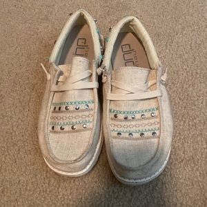 Cute Turquoise beaded Hey Dudes